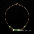 Femmes Natural Green Charm Jade Bracles